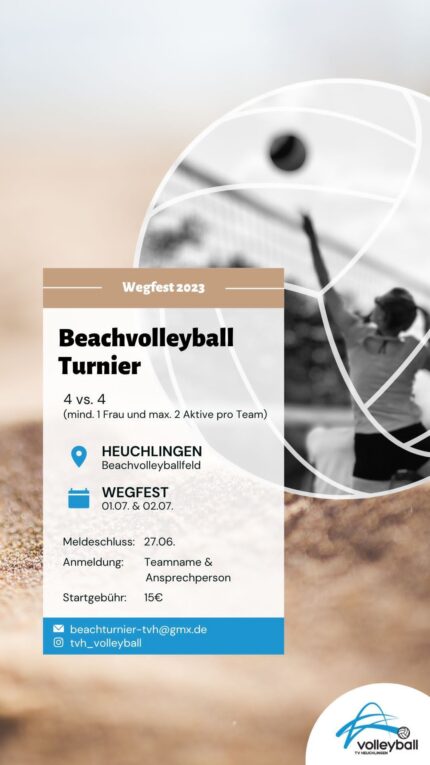 Beachvolleyballturnier – Wegfest