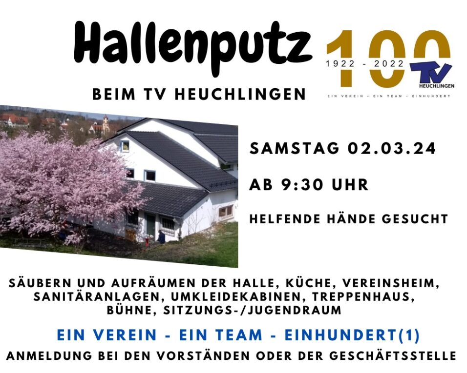 Hallenputz 02.03.2024